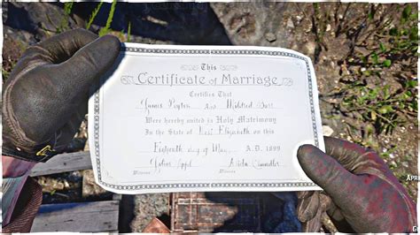 note from jim rdr2|rdr2 wedding certificate.